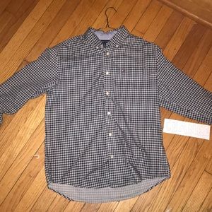 Tommy Hilfiger custom button up plaid (L)